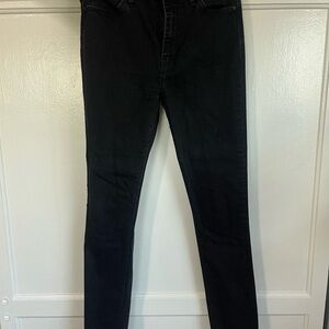 Women's Black Washed Hudson skinny Jeans